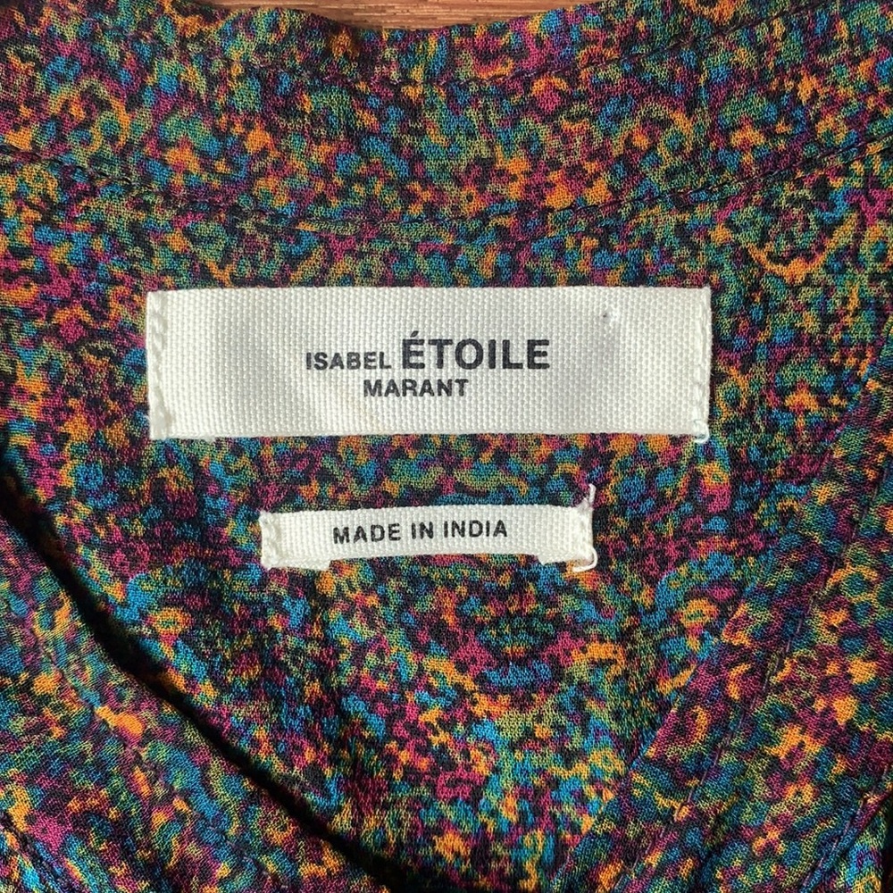 Isabel Marant | Button Down Sheer Printed Blouse - image 3